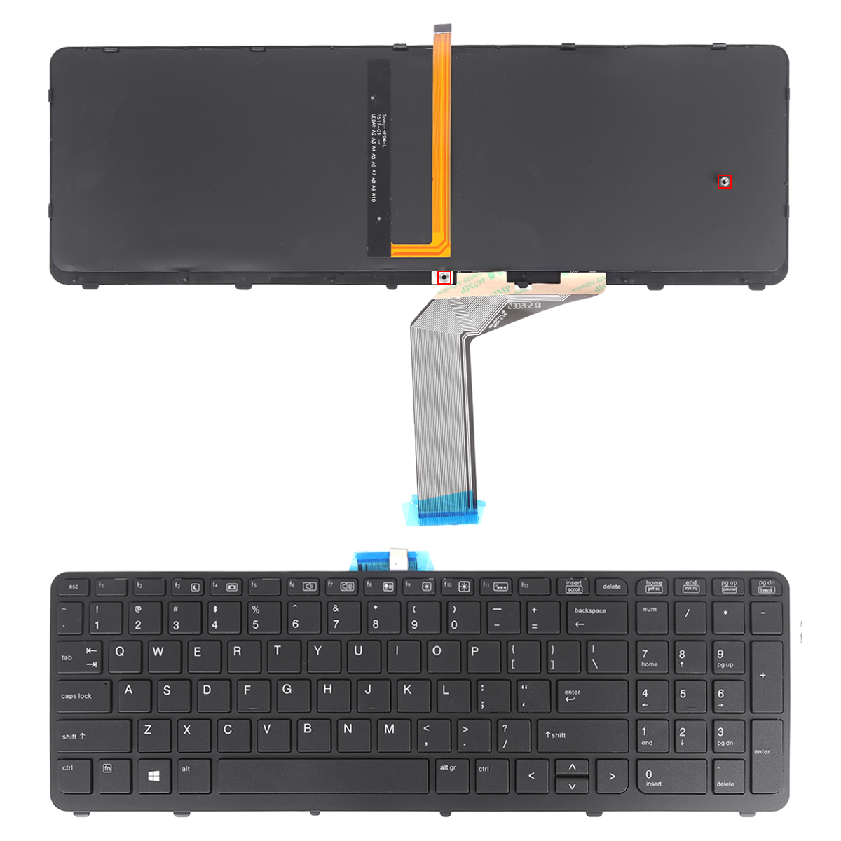 Picture of New Replacement Laptop Keyboard For HP ZBook 15 17 G1 G2 BLACK FRAME (backlit  without point win8) US Layout